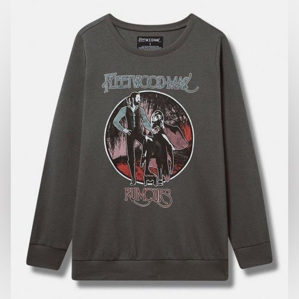 Torrid Fleetwood Mac Cozy Fleece Crew Sweatshirt size 2 Rumors